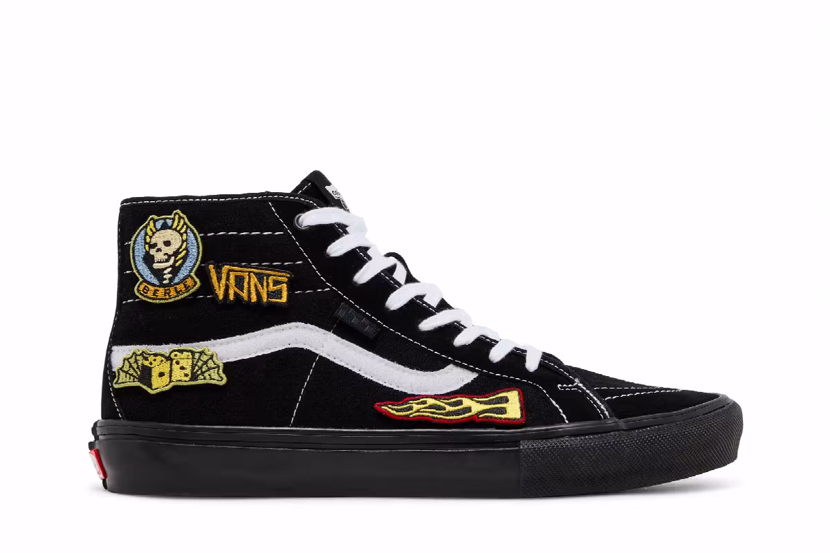 Elijah Berle x Vans Skate Sk8-Hi Decon Black, view 2
