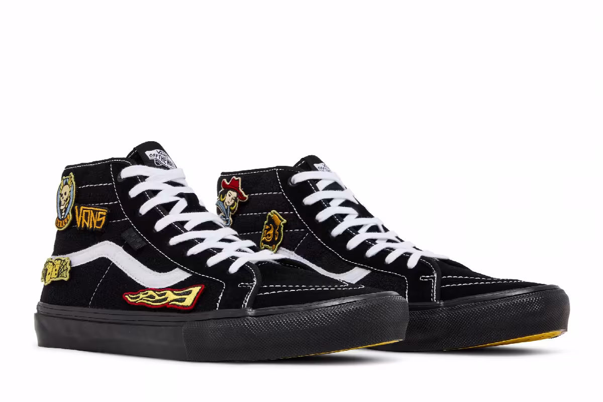 Elijah Berle x Vans Skate Sk8-Hi Decon Black, view 9