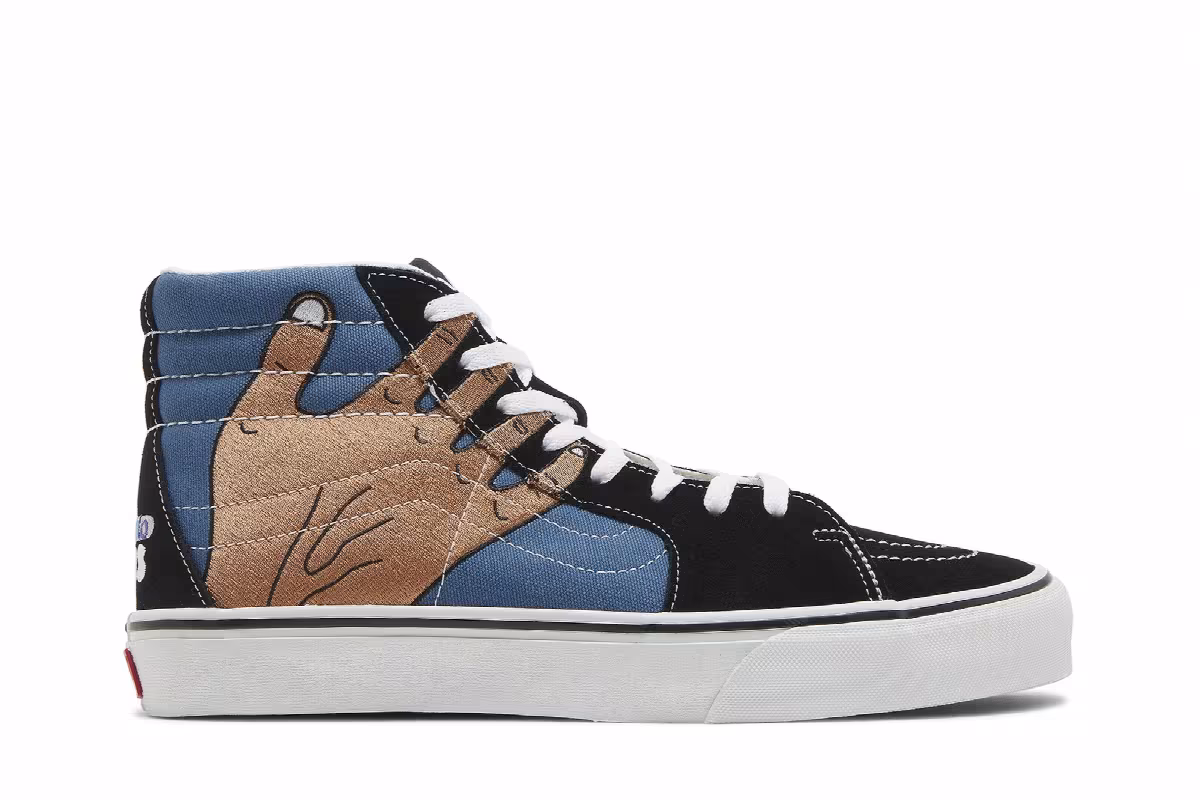 Imran Potato x Vans Sk8-Hi VR3 LX Black Navy, view 2