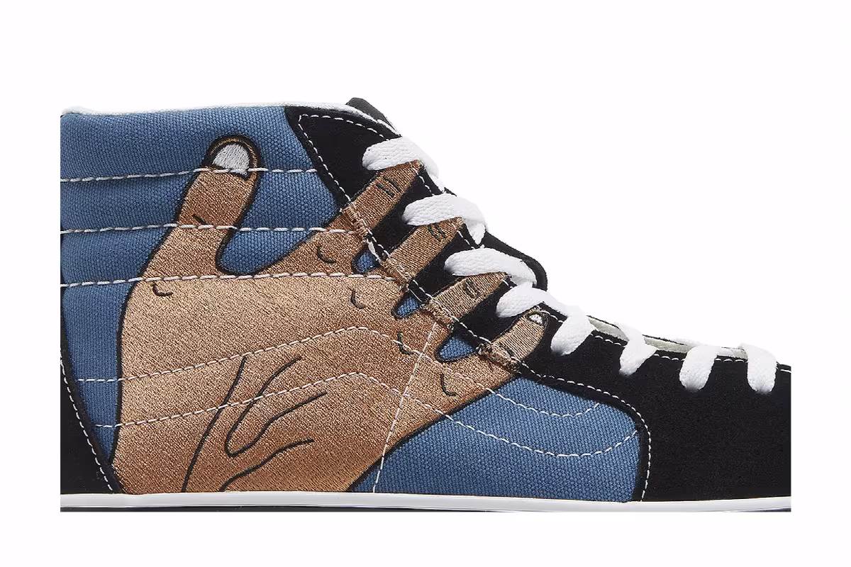 Imran Potato x Vans Sk8-Hi VR3 LX Black Navy, view 3