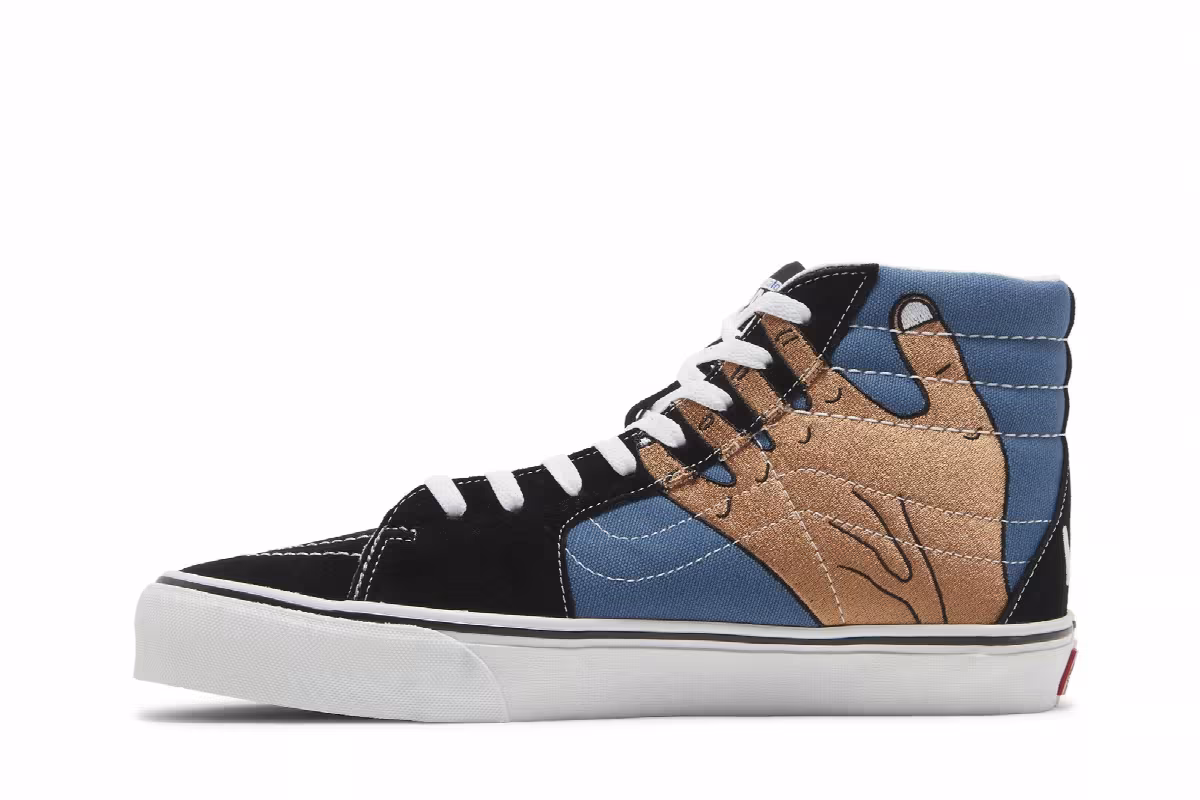 Imran Potato x Vans Sk8-Hi VR3 LX Black Navy, view 4