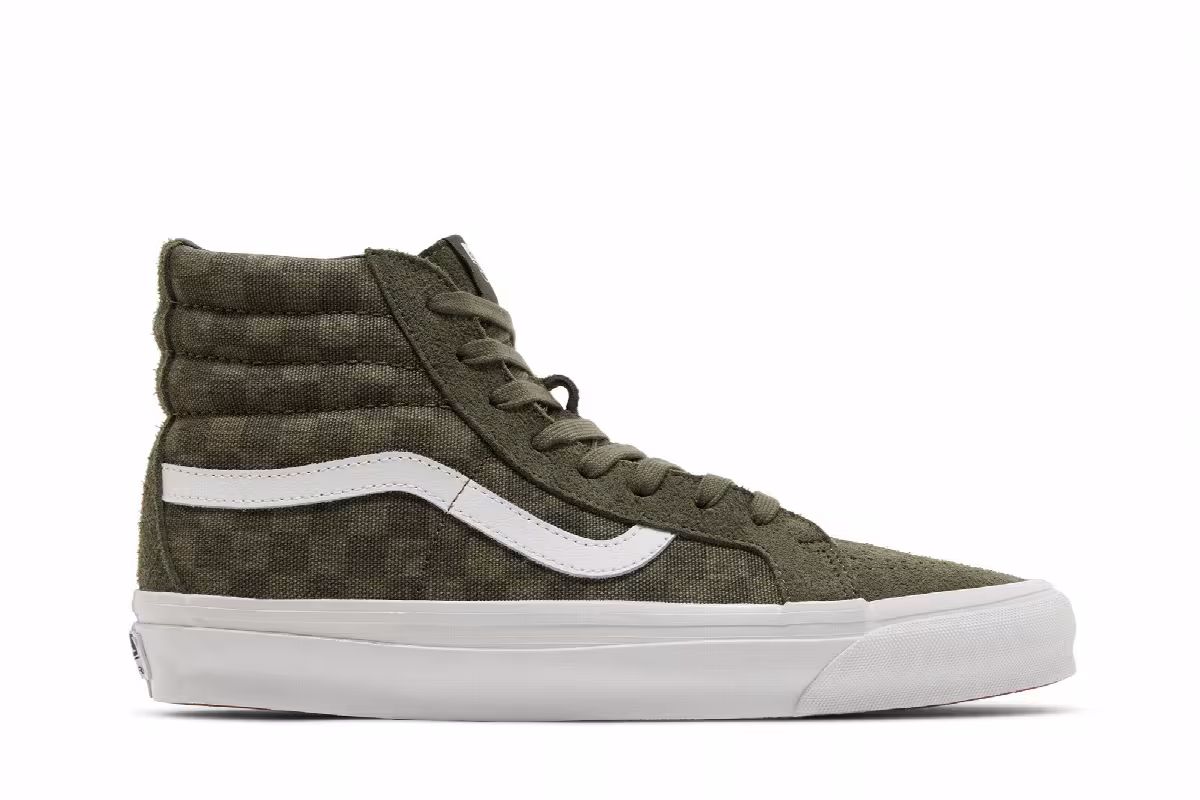 Vans OG Sk8-Hi LX Checkerboard - Grape Leaf, view 2