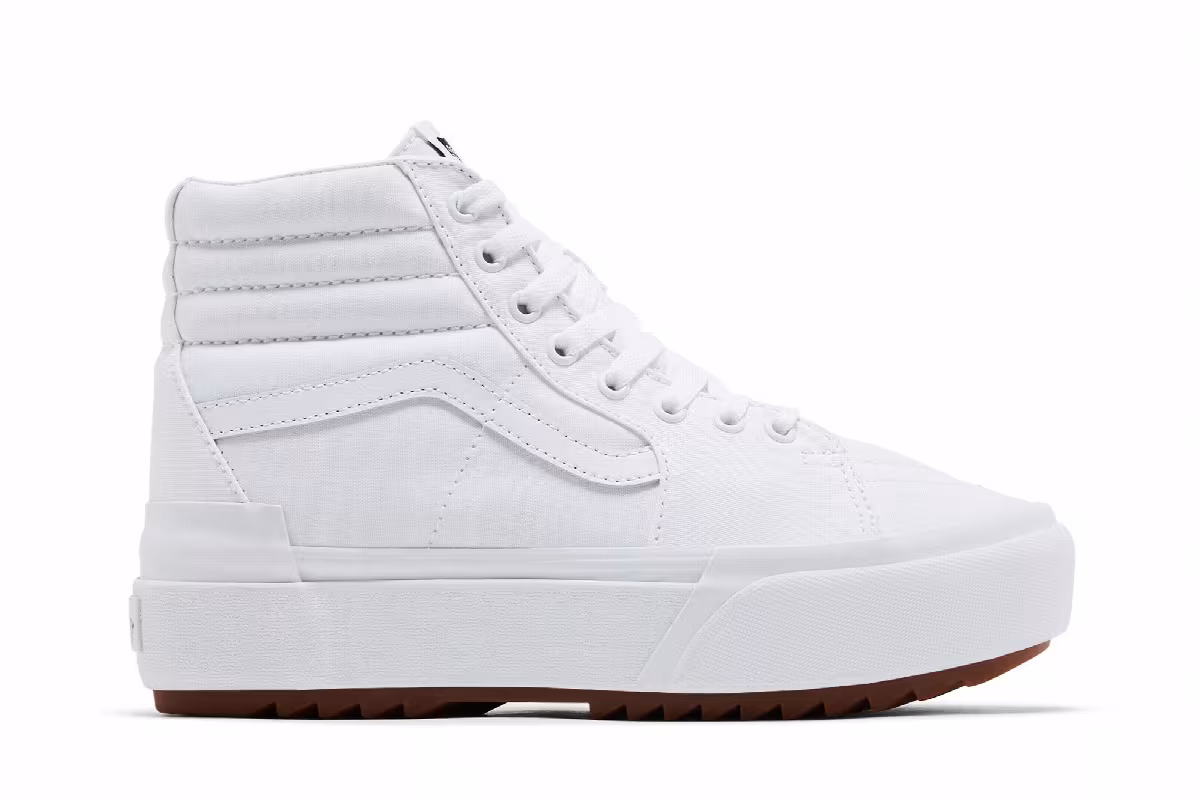 Vans Sk8-Hi Stacked White Gum, view 2