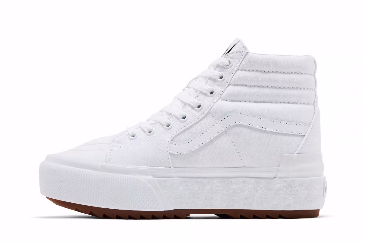 Vans Sk8-Hi Stacked White Gum, view 4