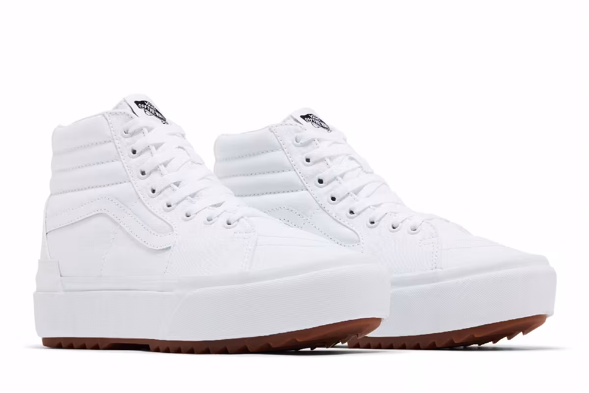 Vans Sk8-Hi Stacked White Gum, view 9