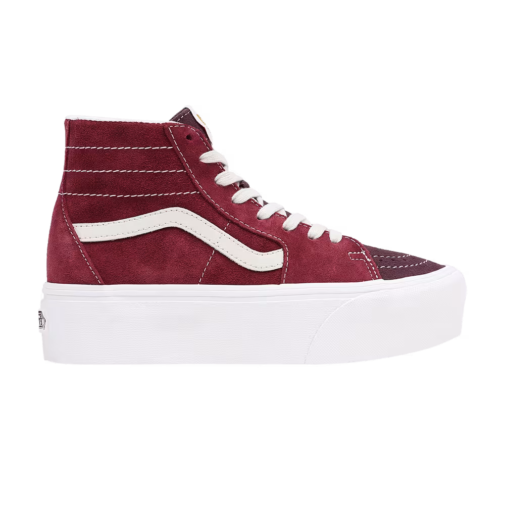 Vans Sk8-Hi Tapered Stackform Varsity Suede - Tawny Port