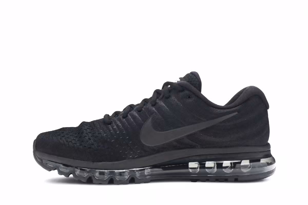 Nike Air Max 2017 Triple Black, view 4