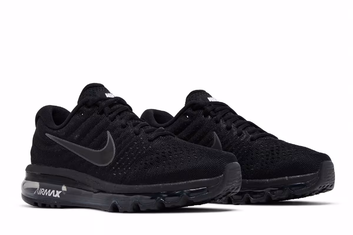 Nike Women's Air Max 2017 Triple Black, view 9
