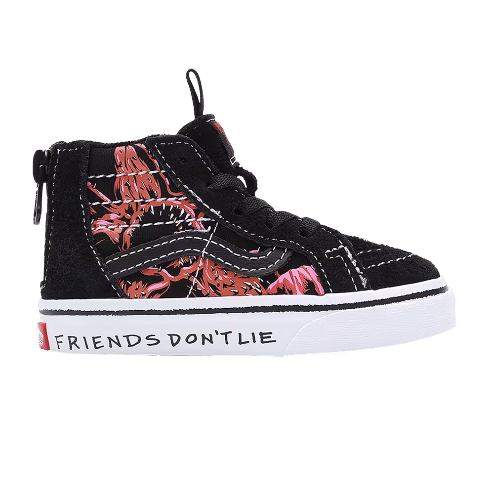 Stranger Things x Vans Sk8-Hi Zip Toddler Upside Down
