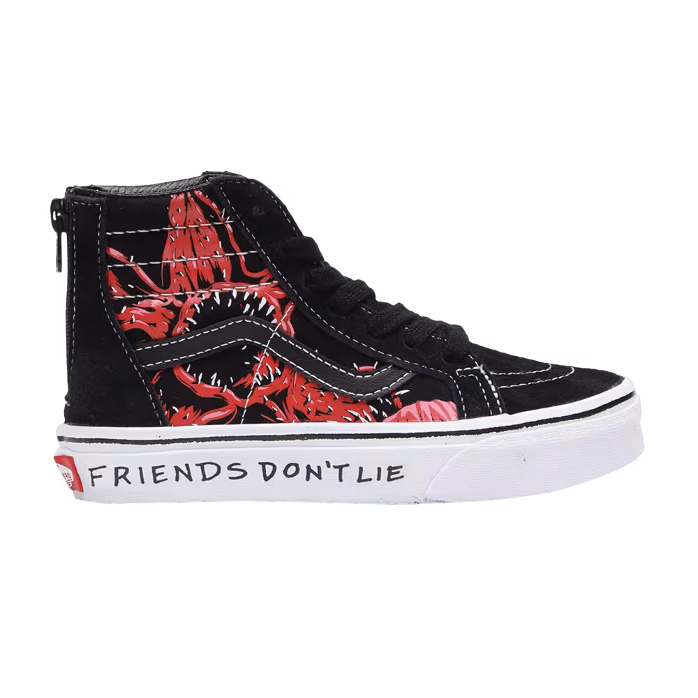 Stranger Things x Vans Sk8-Hi Zip Kids Upside Down