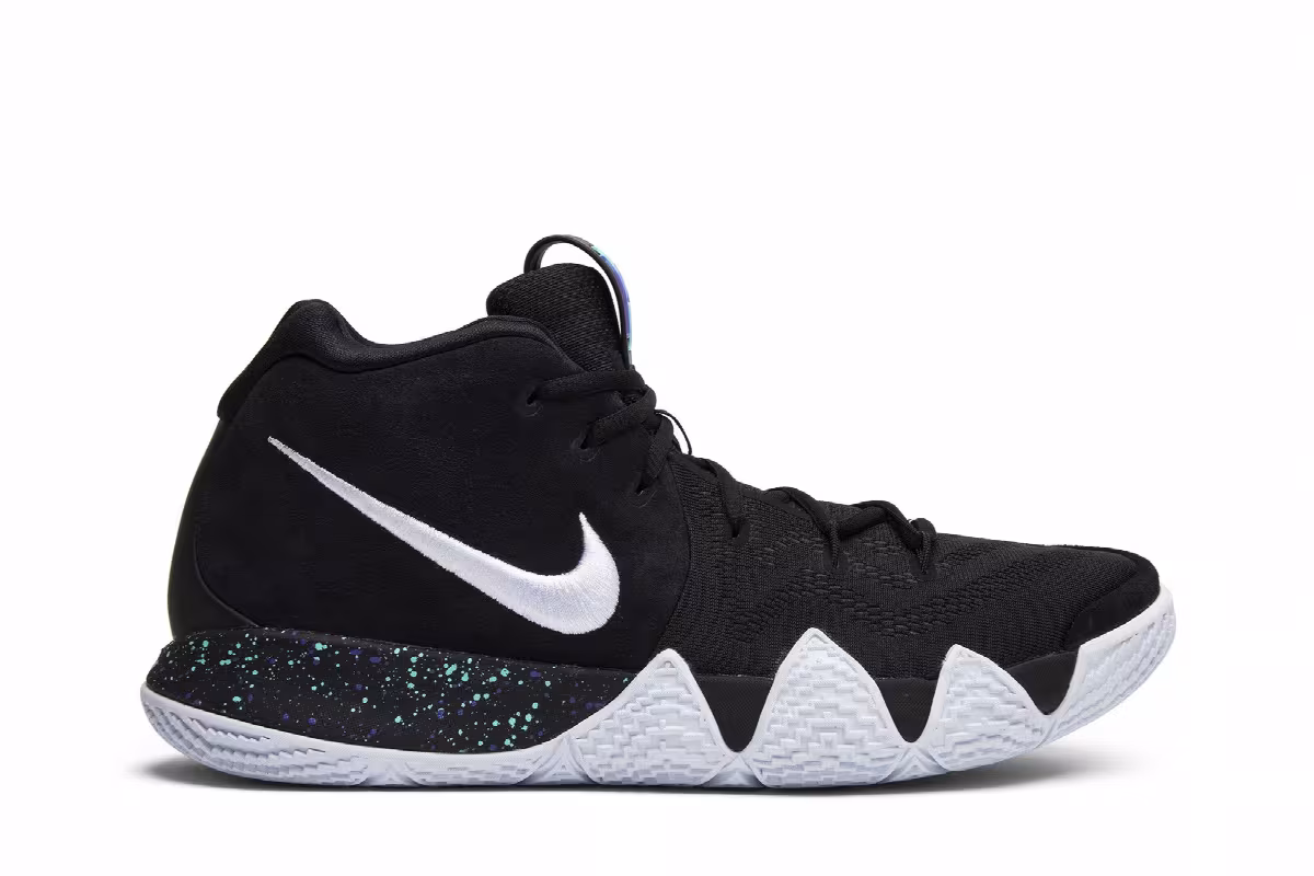 Nike Kyrie 4 Black White, view 2