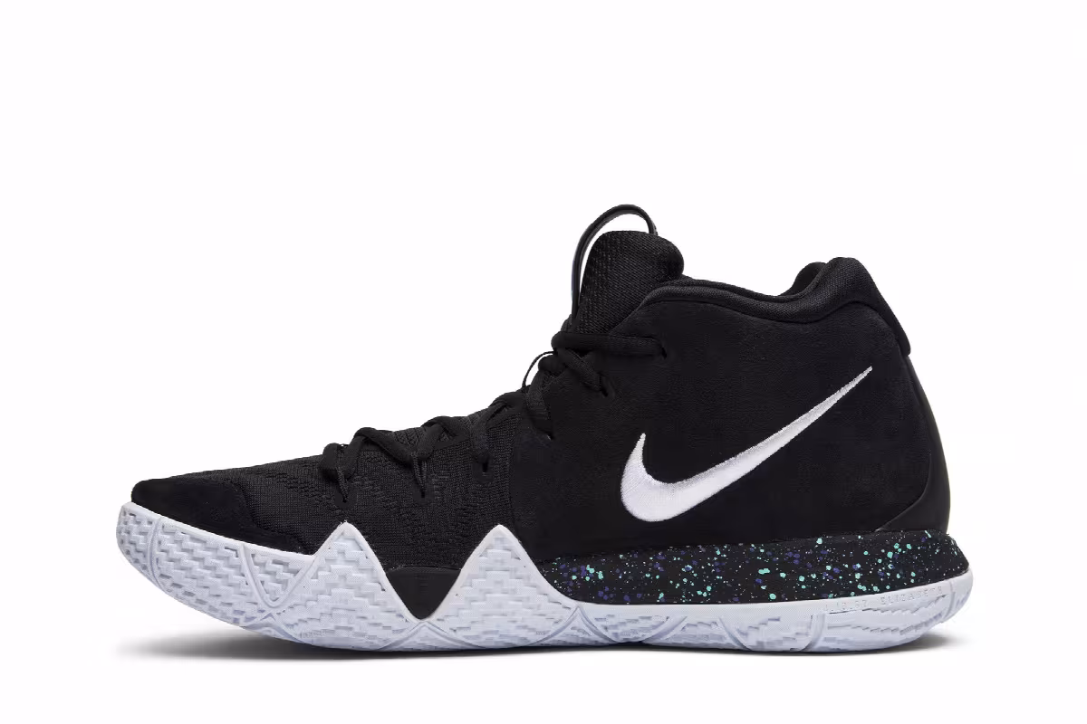 Nike Kyrie 4 Black White, view 4