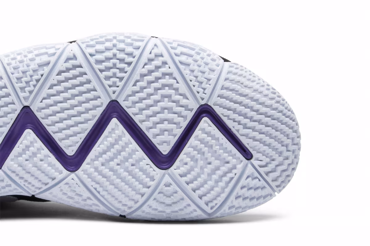 Nike Kyrie 4 Black White, view 6