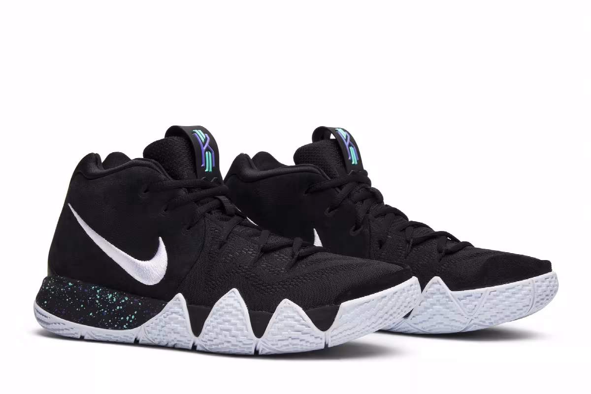 Nike Kyrie 4 Black White, view 9