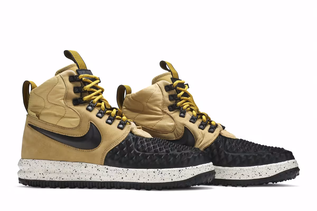 Nike Lunar Force 1 Duckboot 17 Metallic Gold, view 9