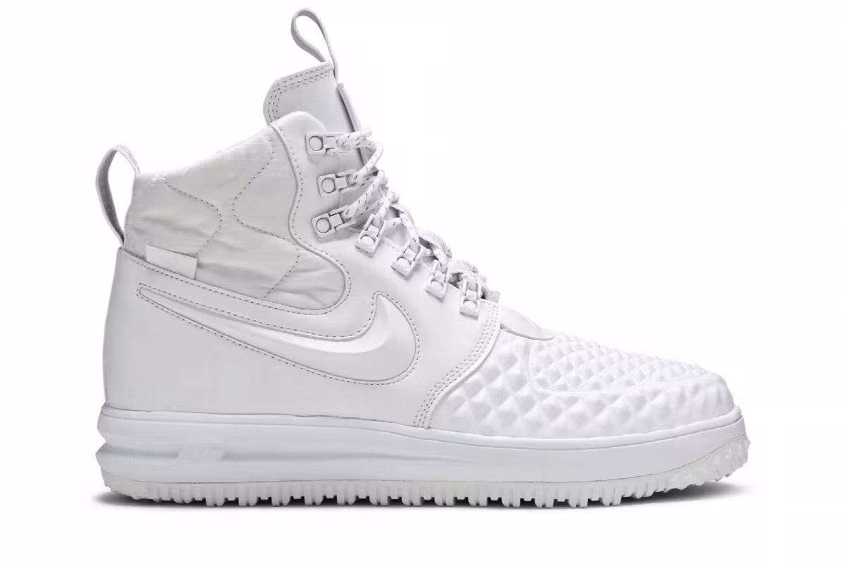 Nike Lunar Force 1 Duckboot Triple White, view 2