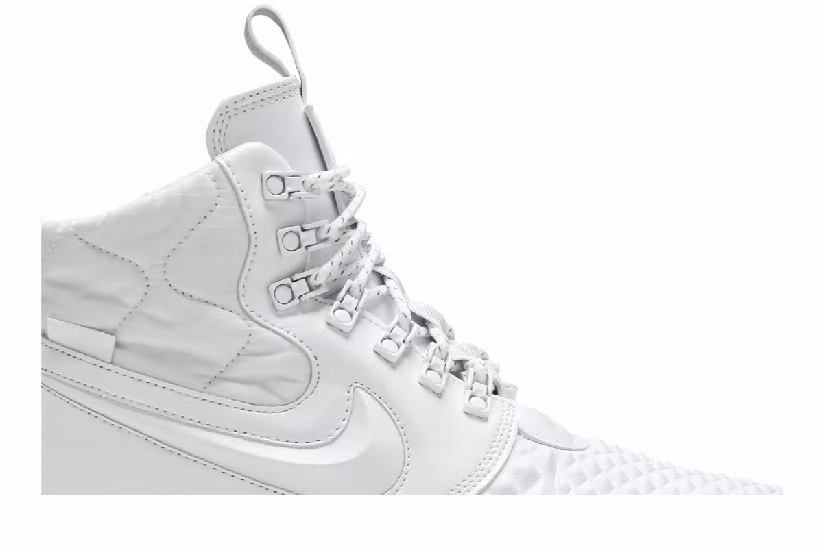 Nike Lunar Force 1 Duckboot Triple White, view 3