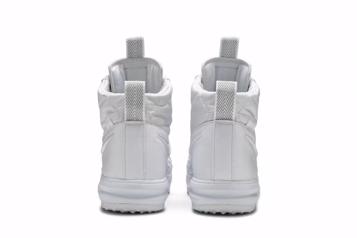 Nike Lunar Force 1 Duckboot Triple White, view 7