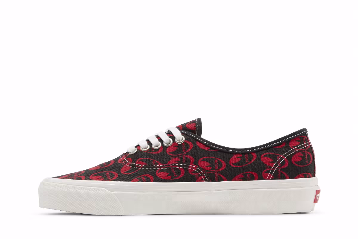 Mooneyes x Vans Authentic 44 DX Anaheim Factory - Black Red, view 4