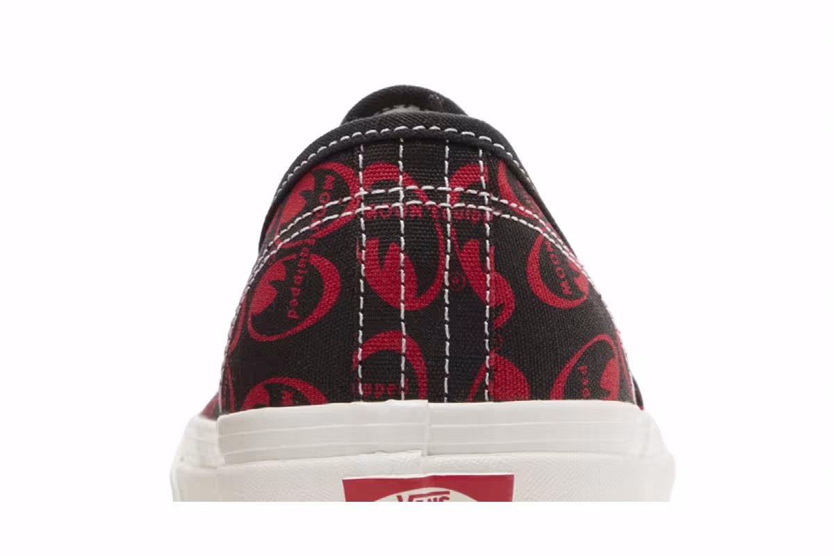 Mooneyes x Vans Authentic 44 DX Anaheim Factory - Black Red, view 8
