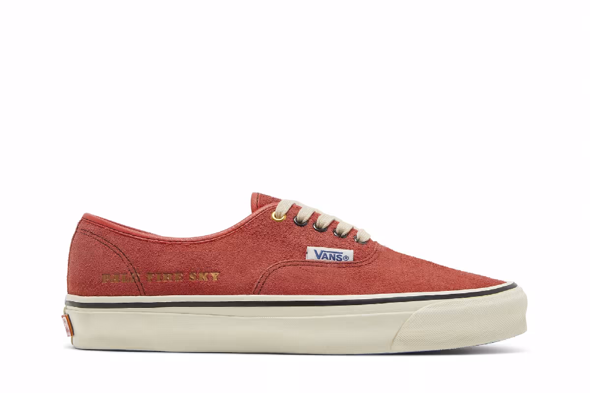 Vans Julian Klincewicz x Vault OG Authentic SP LX Pale Fire Sky - Cherry Tomato, view 2