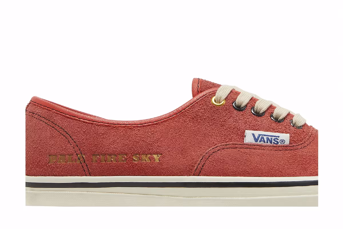 Vans Julian Klincewicz x Vault OG Authentic SP LX Pale Fire Sky - Cherry Tomato, view 3