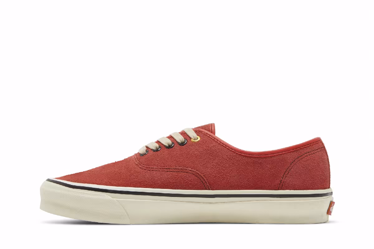 Vans Julian Klincewicz x Vault OG Authentic SP LX Pale Fire Sky - Cherry Tomato, view 4