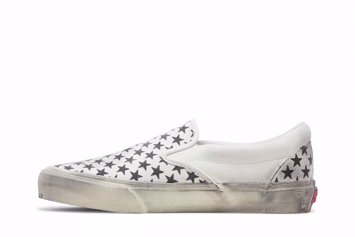 Bianca Chandôn x Vans Classic Slip-On VLT LX Stressed Black, view 4