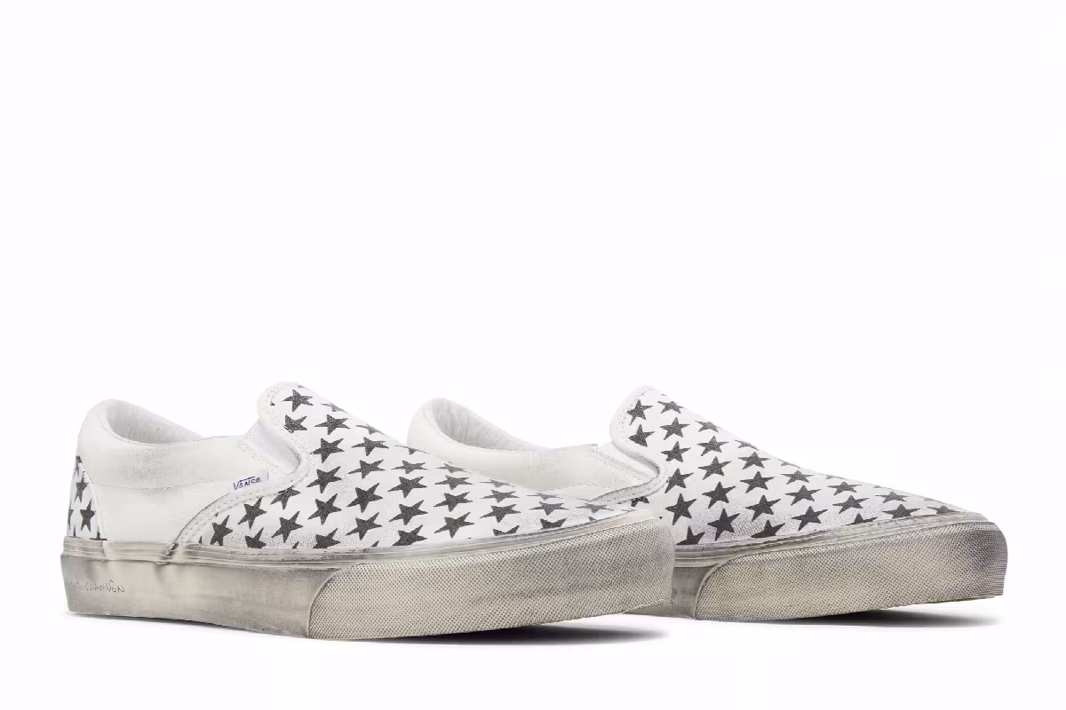 Bianca Chandôn x Vans Classic Slip-On VLT LX Stressed Black, view 9