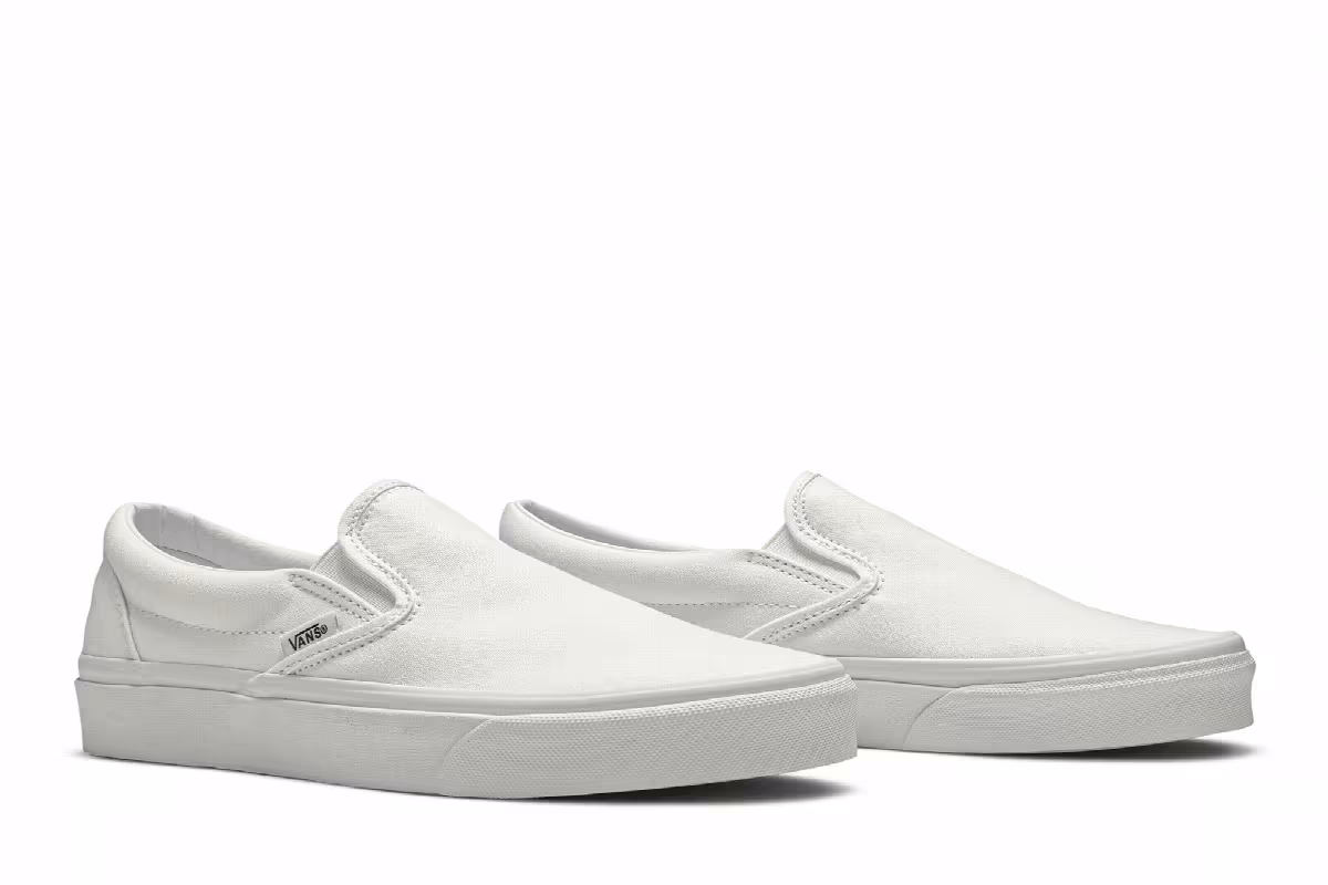 Vans Classic Slip-On White Canvas, view 9