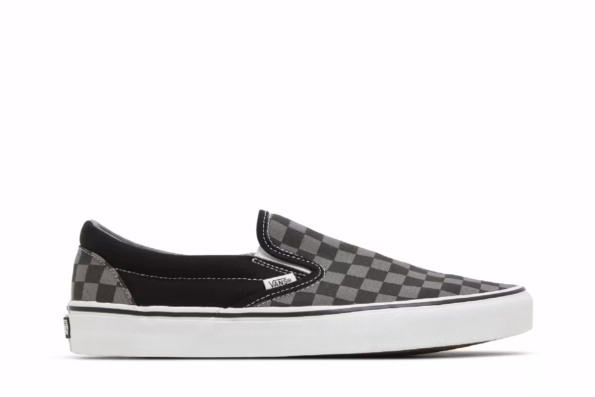 Vans Slip-On Black Pewter Checkerboar, view 2