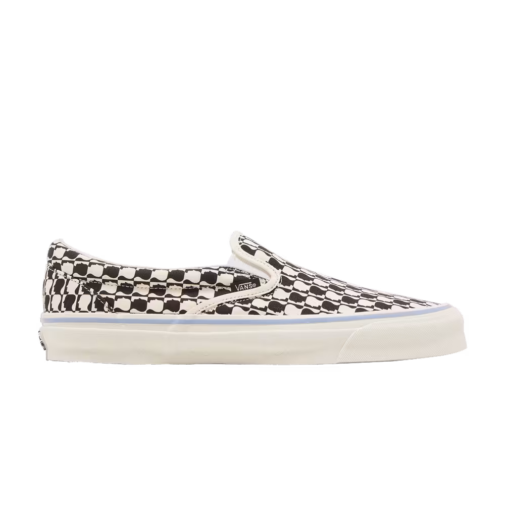 Brain Dead x Vans OG Classic Slip-On LX Black White Checkerboard