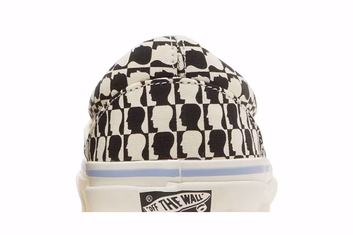 Brain Dead x Vans OG Classic Slip-On LX Black White Checkerboard, view 8