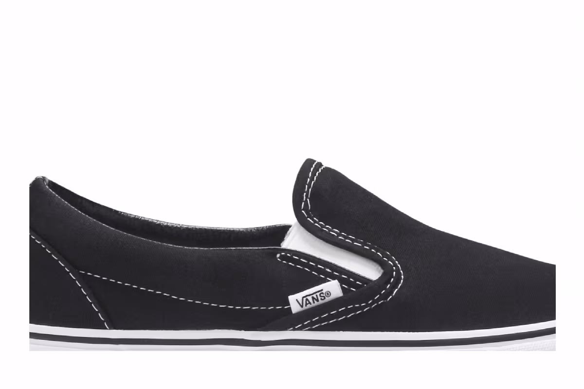 Vans Classic Slip-On Black White, view 3