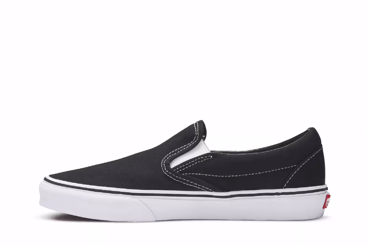 Vans Classic Slip-On Black White, view 4