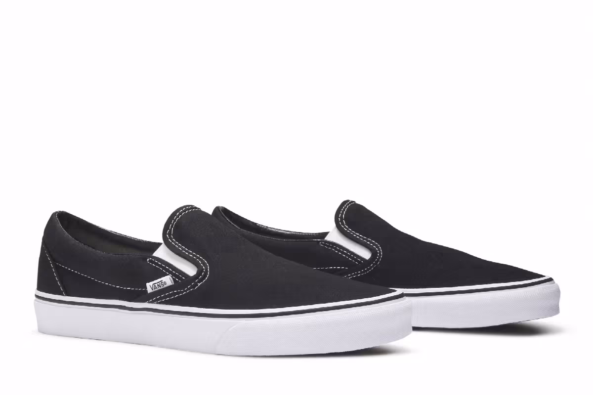 Vans Classic Slip-On Black White, view 9