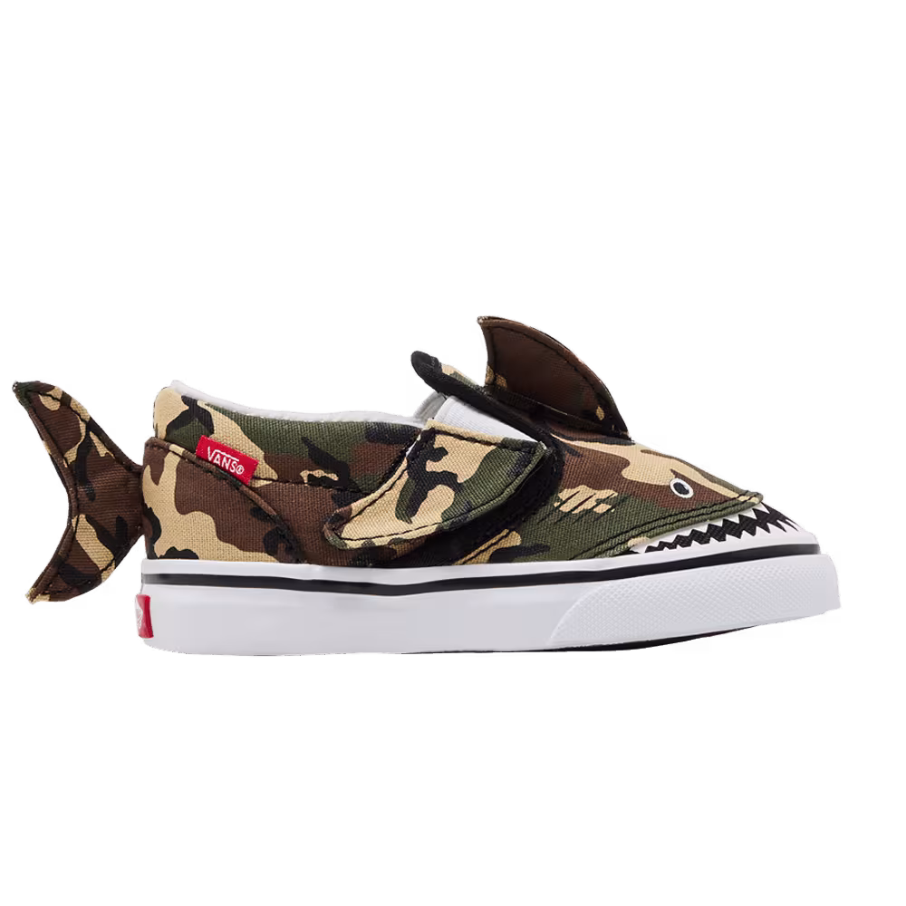 Vans Slip-On V Toddler Camo Shark