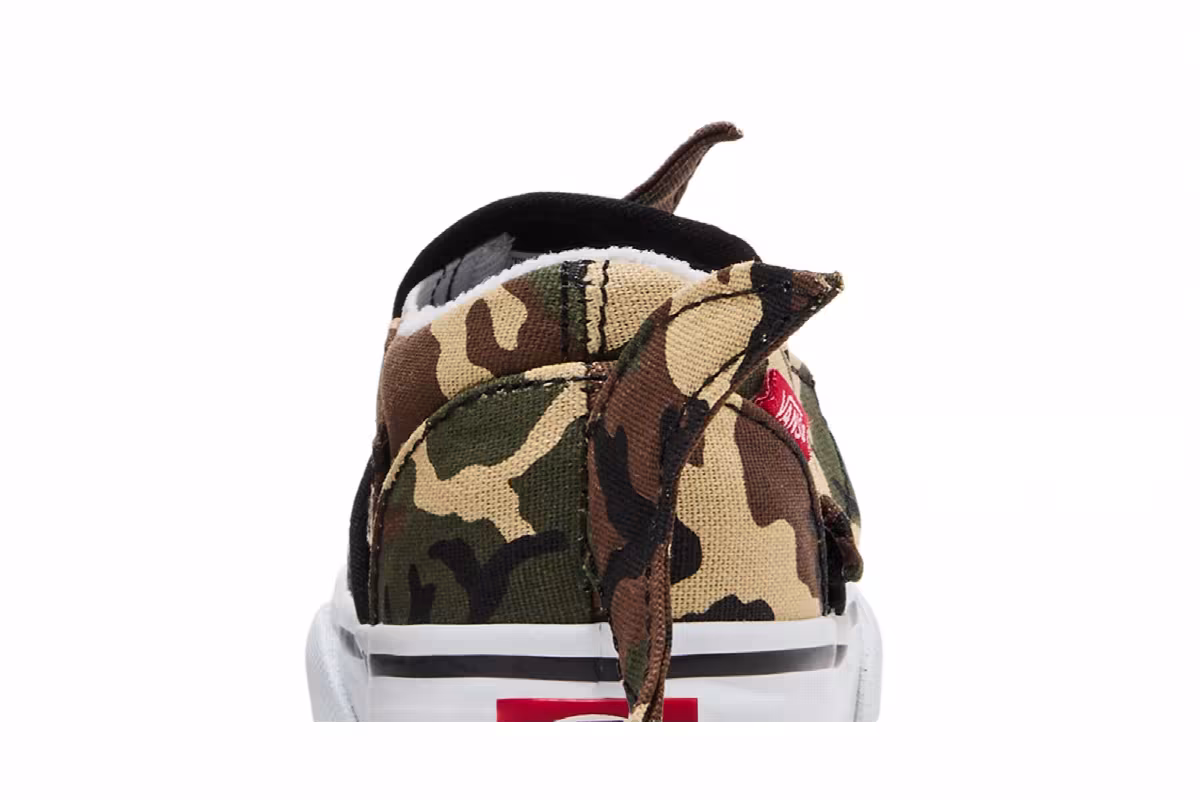 Vans Slip-On V Toddler Camo Shark, view 8