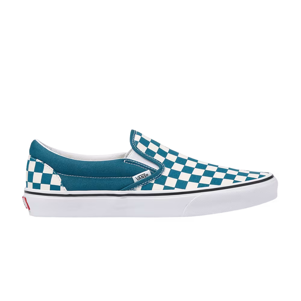 Vans Classic Slip-On Checkerboard - Blue Coral