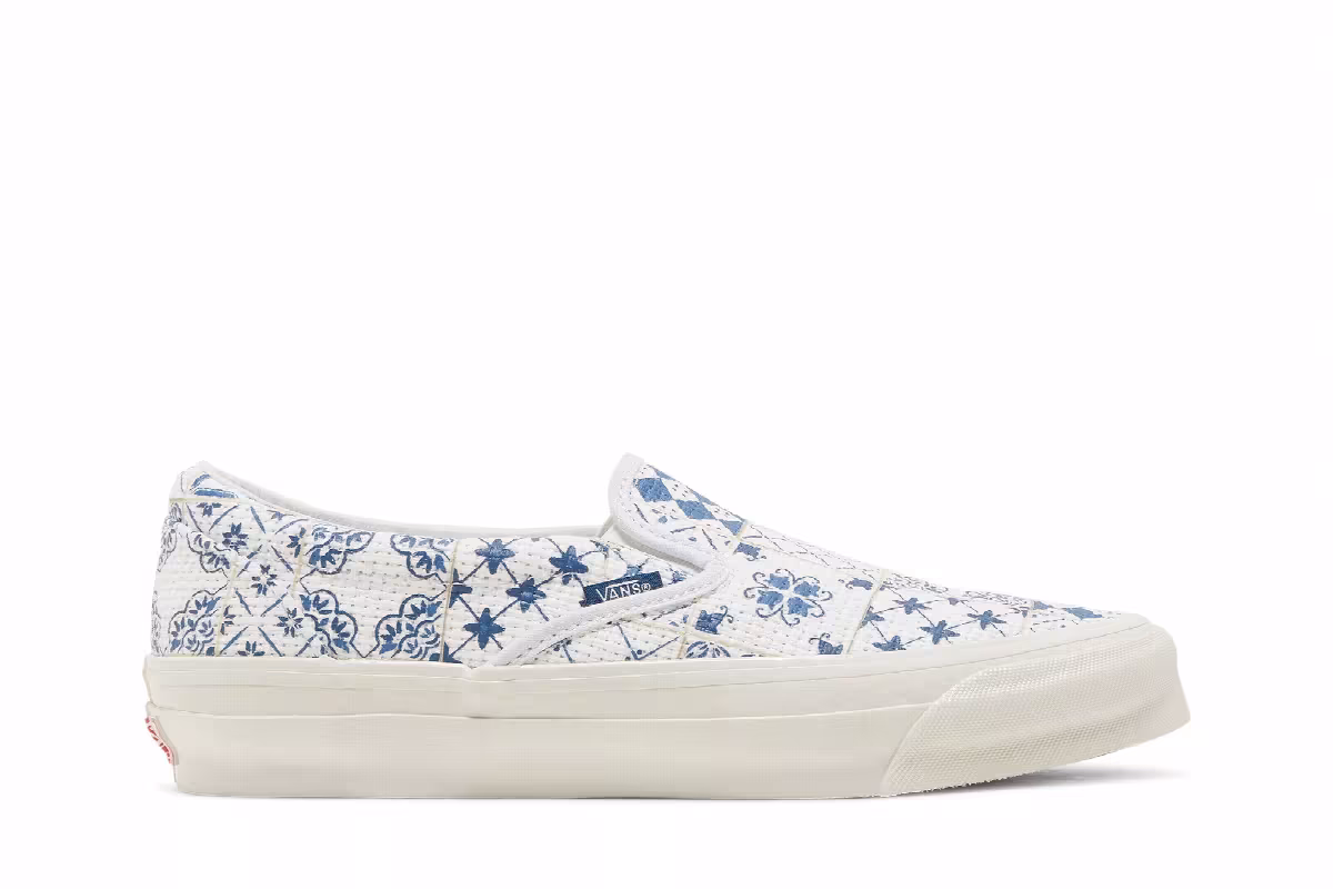 Kith x Vans OG Classic Slip-On LX Azulejo Tile, view 2