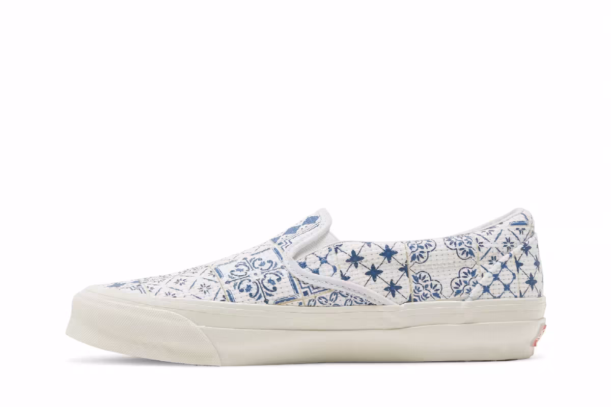 Kith x Vans OG Classic Slip-On LX Azulejo Tile, view 4
