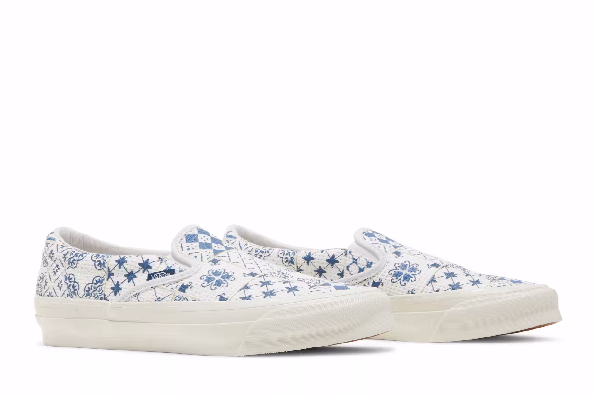 Kith x Vans OG Classic Slip-On LX Azulejo Tile, view 9