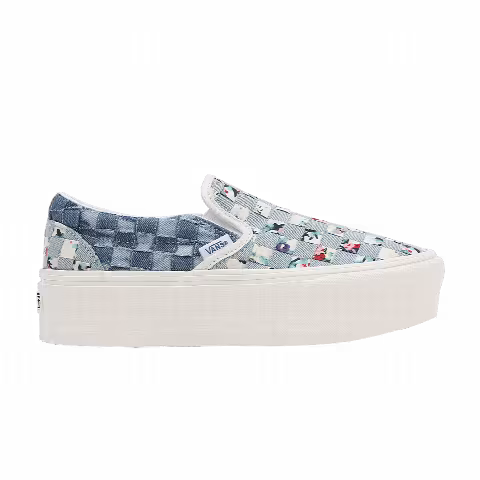 Vans Classic Slip-On Stackform 'Woven - Denim Floral'