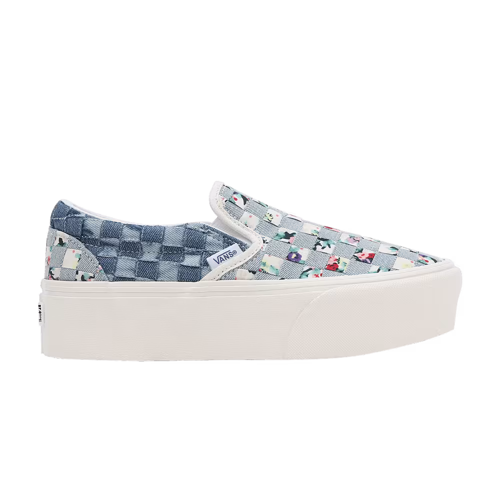 Vans Classic Slip-On Stackform Woven - Denim Floral