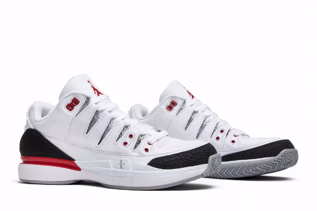 Nike Zoom Vapor Tour AJ3 Fire Red, view 9