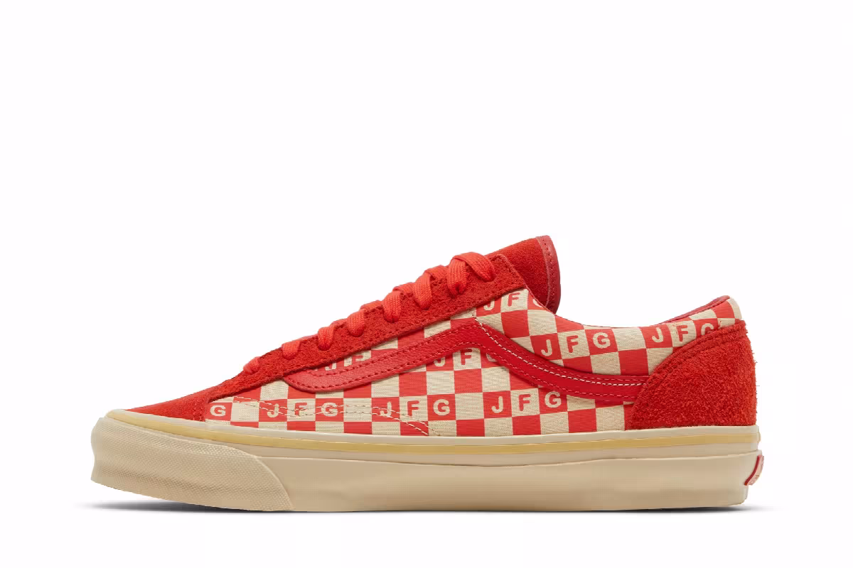 Joe Freshgoods x Vans OG Style 36 LX Honeymoon Stage - Red, view 4