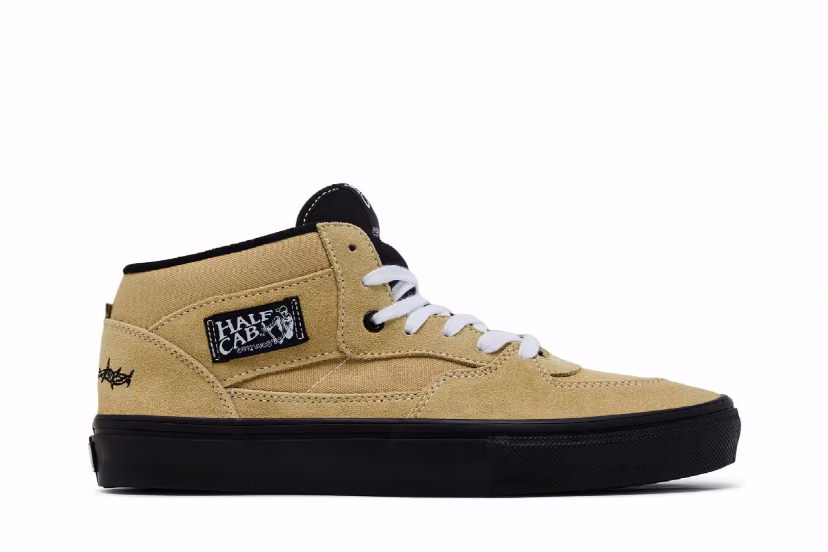 Elihah Berle x Vans Skate Half Cab Light Khaki Black, view 2