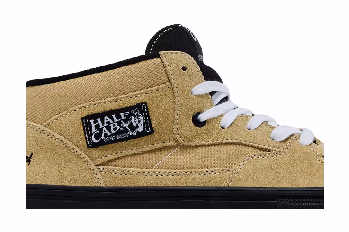 Elihah Berle x Vans Skate Half Cab Light Khaki Black, view 3