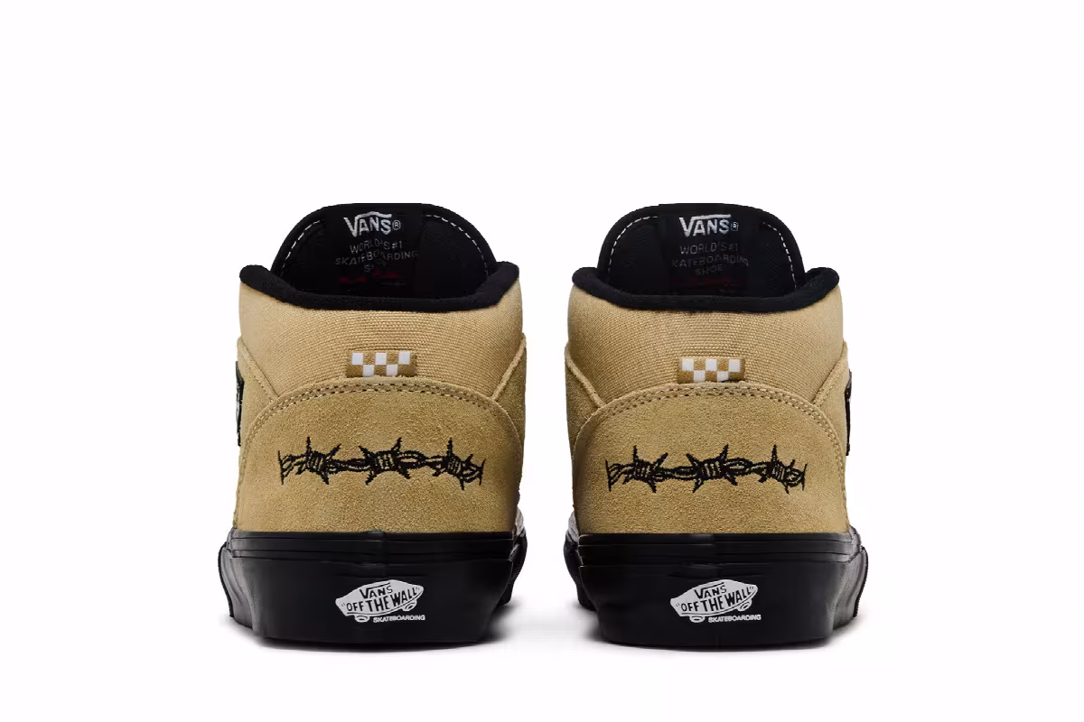 Elihah Berle x Vans Skate Half Cab Light Khaki Black, view 7