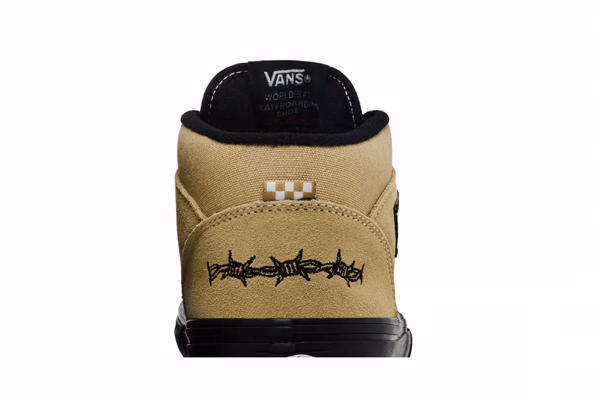 Elihah Berle x Vans Skate Half Cab Light Khaki Black, view 8